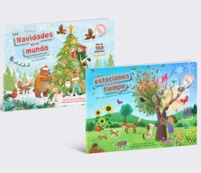 Libros de pegatinas reutilizables con actividades 